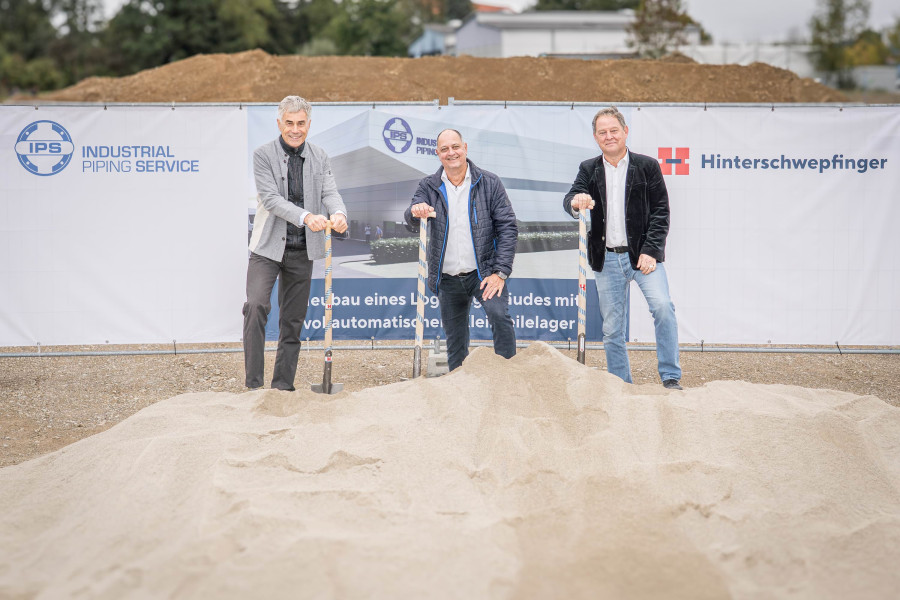 80 % Platzersparnis: IPS feiert Spatenstich f&uuml;r hocheffizientes Logistikzentrum
