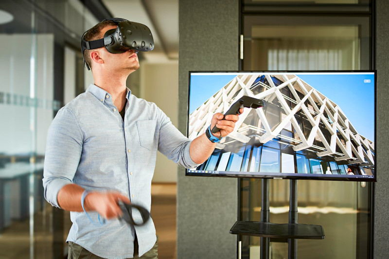 Architektur digital 3D VR Brille
