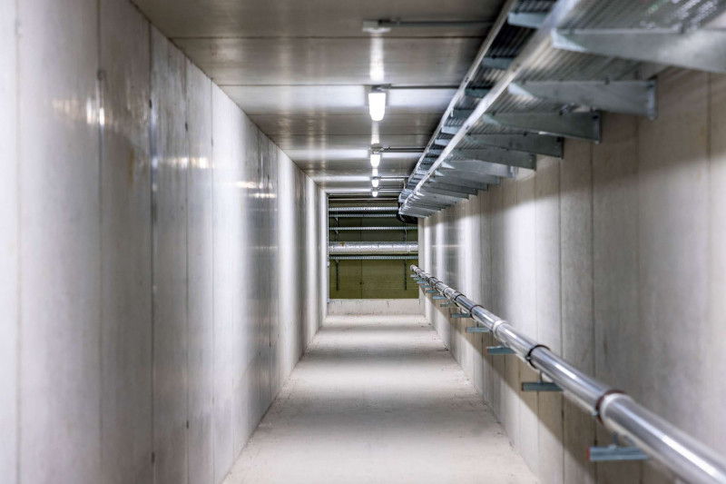 Versorgungstunnel Beton Industrie