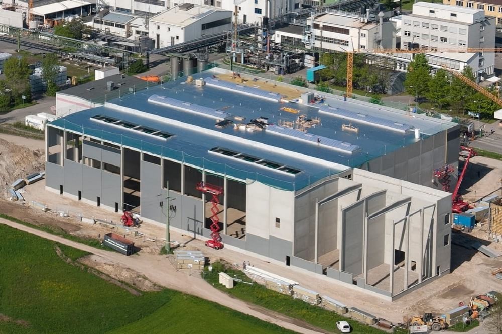 Bauausf&uuml;hrung f&uuml;r Produktionsgeb&auml;ude - Industriebau